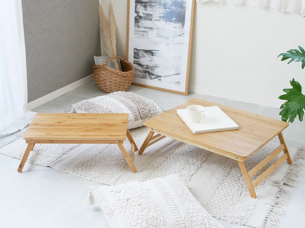 【バンブーテーブル／SPICE OF LIFE】竹製のローテーブルでくつろぎの床座生活！